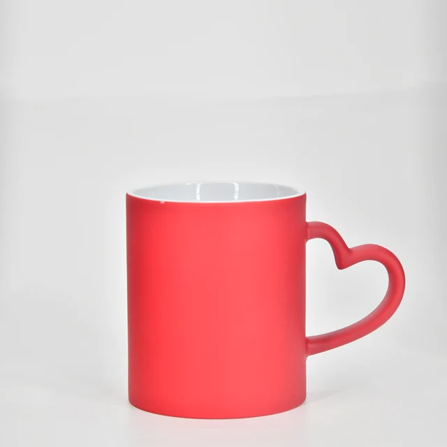 11oz Colorful Sublimation Heart Mug